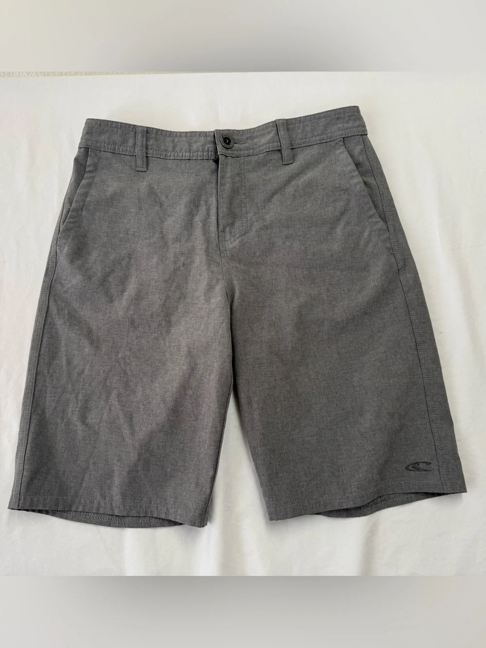 O'Neill Men's Charcoal Gray Flat-Front Shorts